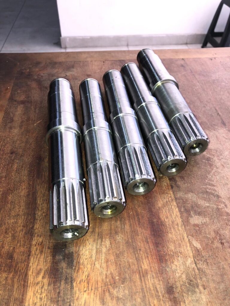 Usinagem de Eixo Entalhado